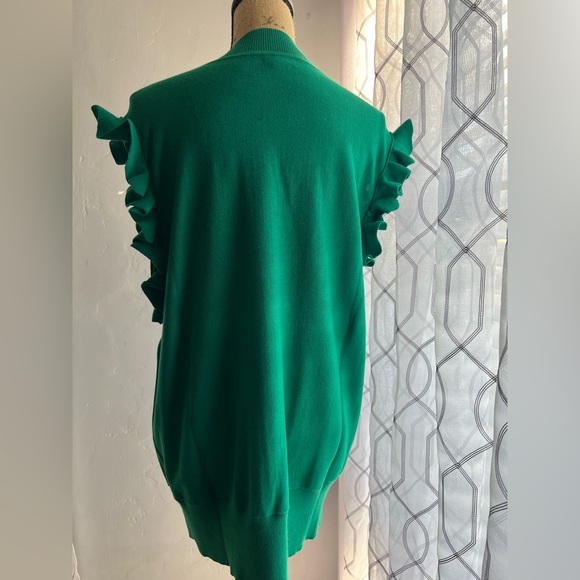 Green Ruffle Sweater - Picture 8 of 12